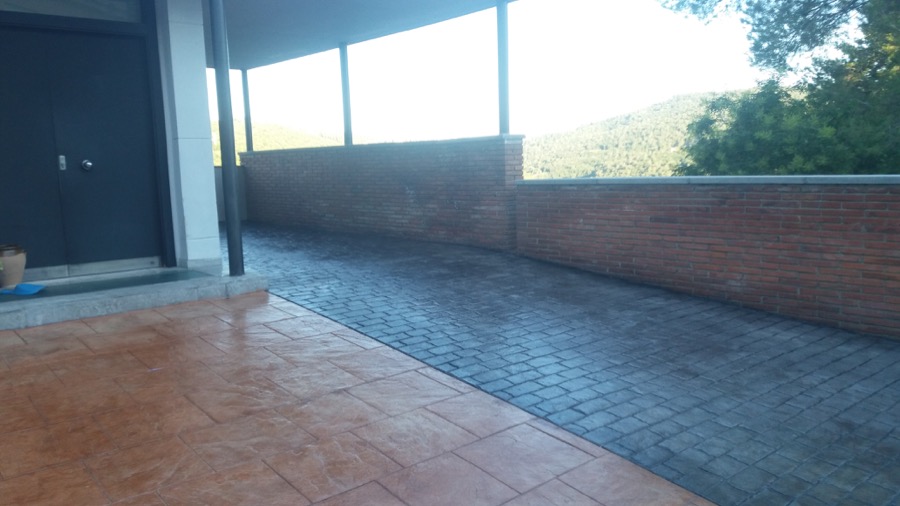 Hormigón impreso en Sant Cugat - La Floresta (Barcelona)