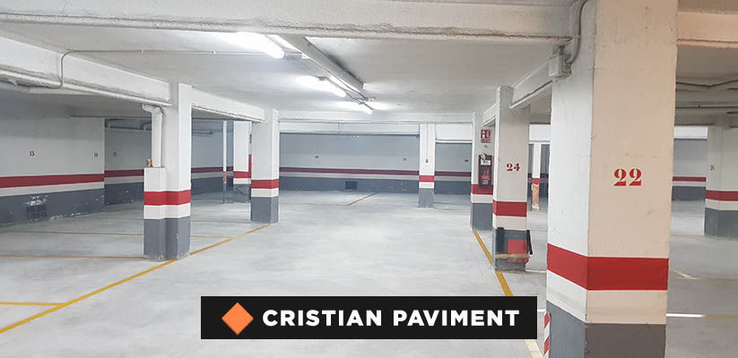 Parking de Badalona una vez reformado