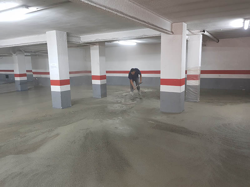 aplicación de puente de unión en el parking